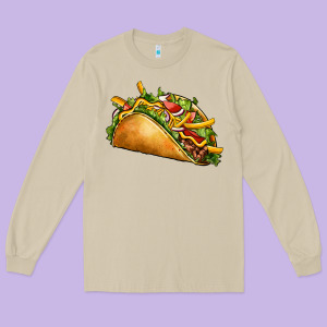 Taco Long Sleeve Tee Designed By Cts Tumbler Store