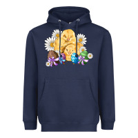Navy chicks eggs daisy easter Heavyweight Hoodie - Artiststas