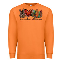 Carrot Peace love western christmas trees Premium Sweatshirt - Jasminsmagicworld