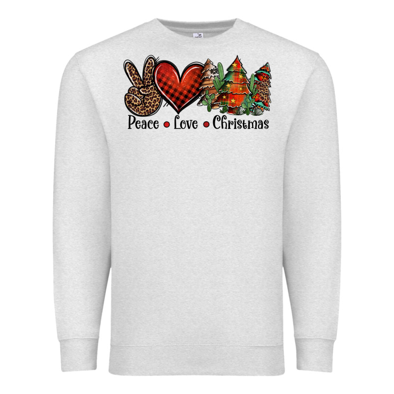 Peace Love Western Christmas Trees Premium Sweatshirt by Jasminsmagicworld | Teevron