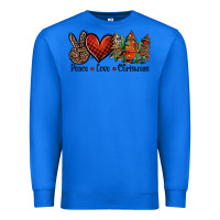 True Royal Peace love western christmas trees Premium Sweatshirt - Jasminsmagicworld