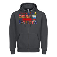 Smoke i'm not drunk i'm patriotic Zipper Hoodie - HRA Design Shop