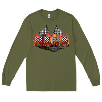 Army Green race nana Long Sleeve Tee - Zillion Design Studio