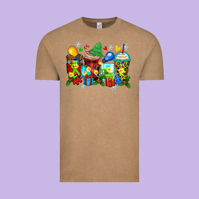 Autism Christmas Coffee Cups Vintage Tee Designed By Zillion Design Studio
