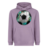 Lavender western sport soccer camouflage turquoise pattern Heavyweight Hoodie - Artiststas