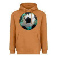 Meerkat western sport soccer camouflage turquoise pattern Heavyweight Hoodie - Artiststas
