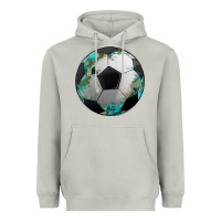 Moon Dust western sport soccer camouflage turquoise pattern Heavyweight Hoodie - Artiststas