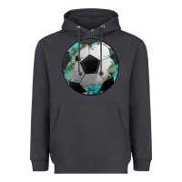 Smoke western sport soccer camouflage turquoise pattern Heavyweight Hoodie - Artiststas