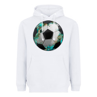 White western sport soccer camouflage turquoise pattern Heavyweight Hoodie - Artiststas