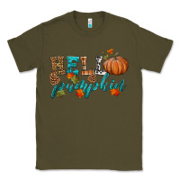 Army Green hello pumpkin Classic Tee - HRA Design Shop