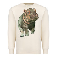 Sandshell baby hippo Premium Sweatshirt - LillyAllenDesigns