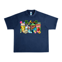 Navy summer teacher coffee cups Urban Heavy Tee - Zillion Design Studio