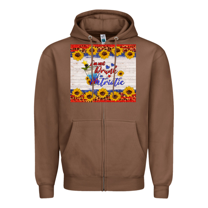 I'm Not Drunk I'm Patriotic Zipper Hoodie by HRA Design Shop | Teevron