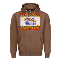 Chestnut i'm not drunk i'm patriotic Zipper Hoodie - HRA Design Shop