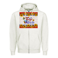 Oatmeal Heather i'm not drunk i'm patriotic Zipper Hoodie - HRA Design Shop