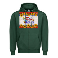 Sports Green i'm not drunk i'm patriotic Zipper Hoodie - HRA Design Shop