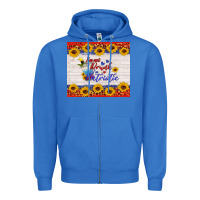 True Royal i'm not drunk i'm patriotic Zipper Hoodie - HRA Design Shop