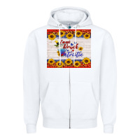 White i'm not drunk i'm patriotic Zipper Hoodie - HRA Design Shop