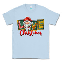 Dusty Blue Love Christmas Gnome Santa Classic Tee - FaDigitalArtStudio
