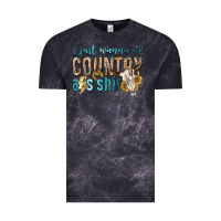 Cloud Black i just wanna do country Vintage Tee - texasbilliewilder