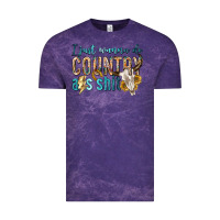 Cloud Purple i just wanna do country Vintage Tee - texasbilliewilder