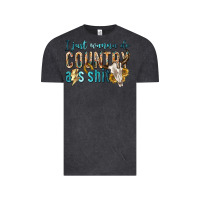 Vintage Black i just wanna do country Vintage Tee - texasbilliewilder
