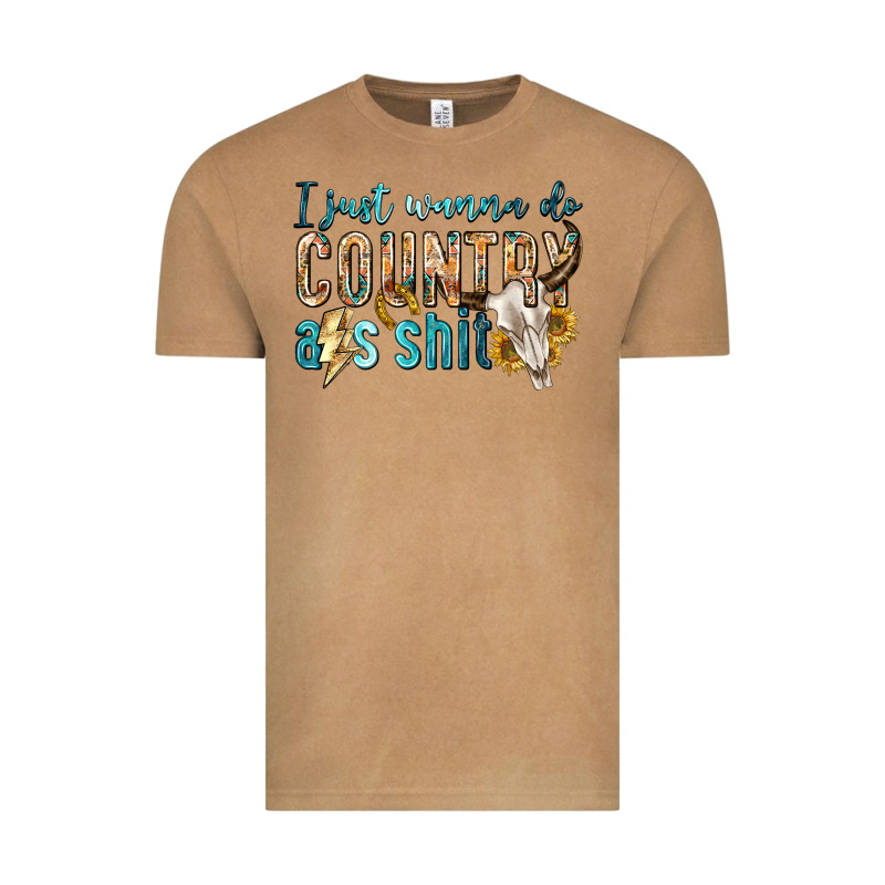 I Just Wanna Do Country Vintage Tee by texasbilliewilder | Teevron