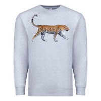 Heather Grey leopard Premium Sweatshirt - LillyAllenDesigns