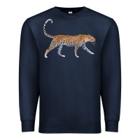 Navy leopard Premium Sweatshirt - LillyAllenDesigns