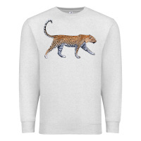 Oatmeal Heather leopard Premium Sweatshirt - LillyAllenDesigns