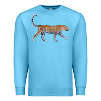 Ocean Blue leopard Premium Sweatshirt - LillyAllenDesigns