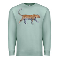 Seafoam leopard Premium Sweatshirt - LillyAllenDesigns