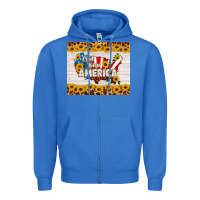 True Royal god bless america Zipper Hoodie - HRA Design Shop