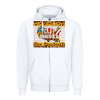 White god bless america Zipper Hoodie - HRA Design Shop