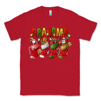 Red christmas grandma Classic Tee - FaDigitalArtStudio