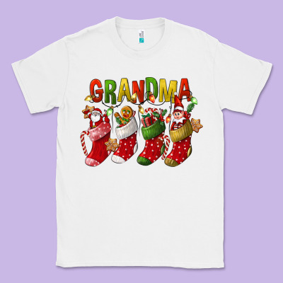 Christmas Grandma Classic Tee Designed By Fadigitalartstudio