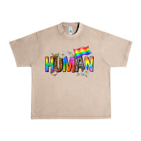 French Oak human with daisies Urban Heavy Tee - texasbilliewilder