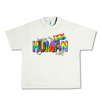 Pistachio human with daisies Urban Heavy Tee - texasbilliewilder