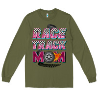 Army Green race track mom Long Sleeve Tee - Zillion Design Studio
