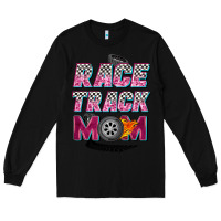 Black race track mom Long Sleeve Tee - Zillion Design Studio