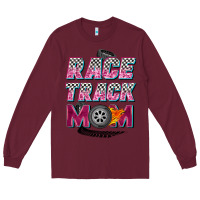 Burgundy race track mom Long Sleeve Tee - Zillion Design Studio