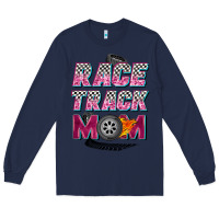 Navy race track mom Long Sleeve Tee - Zillion Design Studio