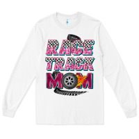 White race track mom Long Sleeve Tee - Zillion Design Studio