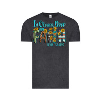 Vintage Black in oceans deep faith will stand Vintage Tee - texasbilliewilder