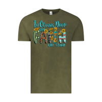 Vintage Olive in oceans deep faith will stand Vintage Tee - texasbilliewilder