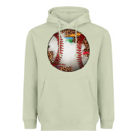 Matcha western baseball leopard serape pattern Heavyweight Hoodie - Artiststas