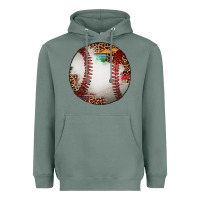 Sage western baseball leopard serape pattern Heavyweight Hoodie - Artiststas