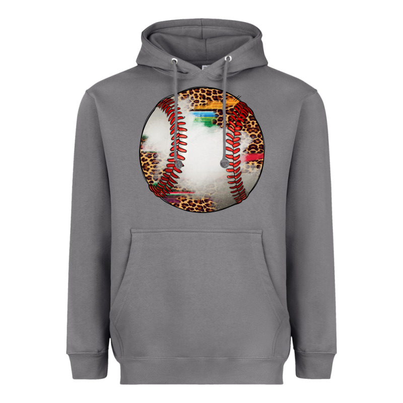 Western Baseball Leopard Serape Pattern Heavyweight Hoodie by Artiststas | Teevron