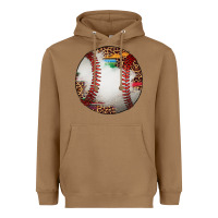 Toasted Coconut western baseball leopard serape pattern Heavyweight Hoodie - Artiststas