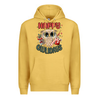 Antique Gold happy owlidays Premium Hoodie - MaliasSmallBusiness